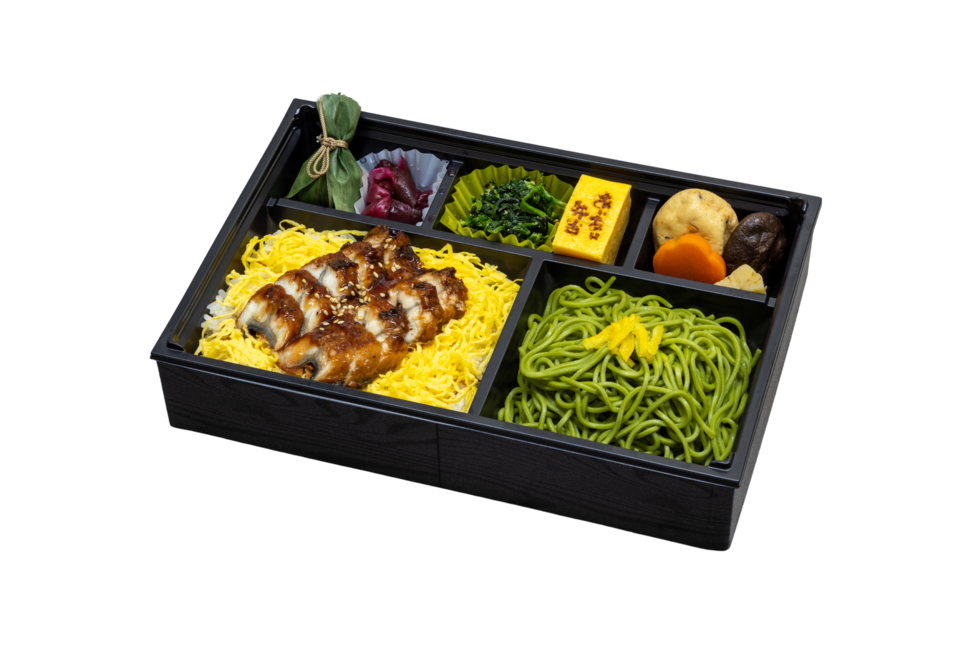 夏限定うなぎと茶そば弁当